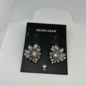 Baublebar Antyque Gold tone Crystal Drop Earrings New with Tag